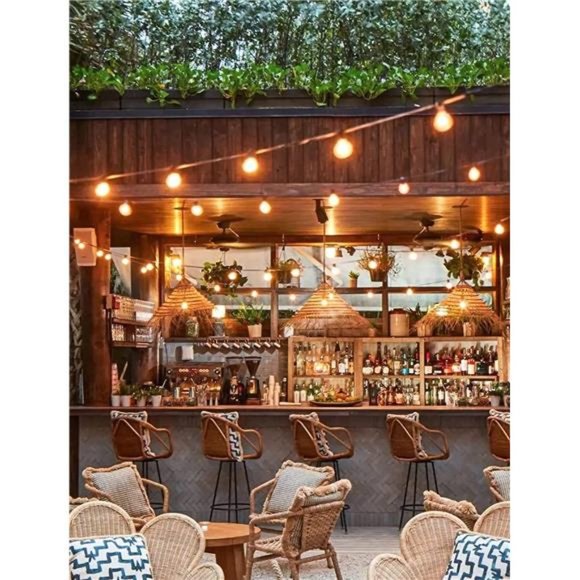 Outdoor String Light 50Feet G40 Globe Patio Lights with 52 Edison Glass Bulbs - Picture 6 of 6